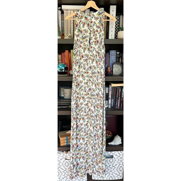 NWT byTiMo Bird Print Crepe Satin Maxi Dress Size XS MSRP $488 - Picture 3 of 12